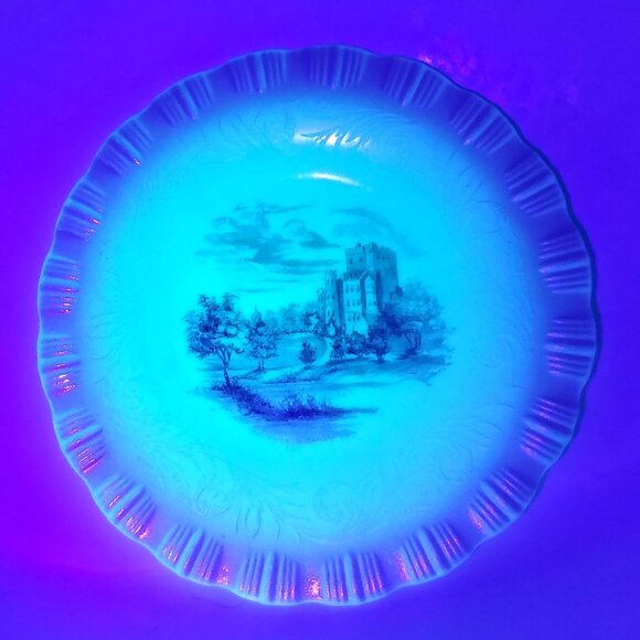 1930s Bread Plate Cremax Castle Macbeth Evans 1930s Monax Depression Glass - Picture 4 of 11